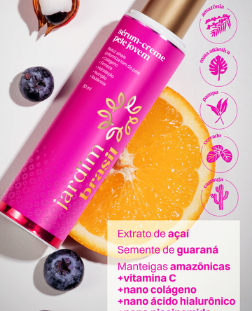 Sérum-Creme Pele Jovem Jardim Brasil